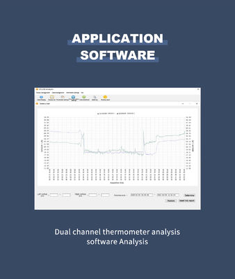 -80-400 PT100 PT1000 Thermomètre NTC à double canal GRÉE Sondage de résistance en platine 185g