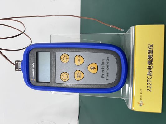 Thermomètre à thermocouple à canal unique portatif de 142*61*28 mm pour laboratoire d'étalonnage