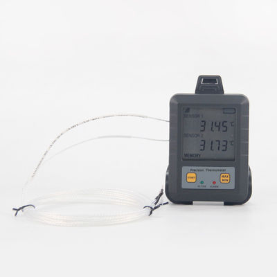 Thermomètre de test de température à double canal personnalisable pour entrepôt portable