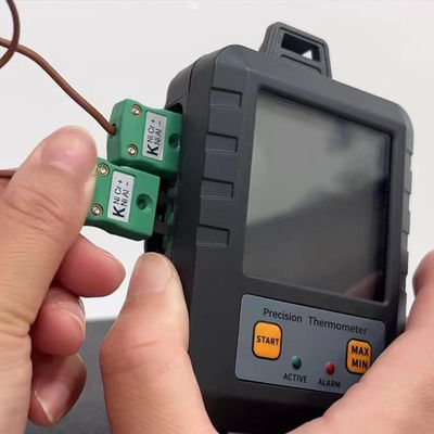 Thermomètre à thermocouple de type K à affichage numérique à 2 canaux de haute précision pour l'industrie