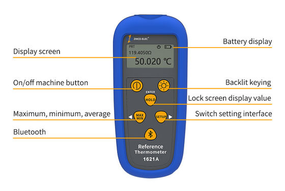 Affichage numérique LCD multi-fonction PT100 Calibrateur de température de référence par Zhice-elec