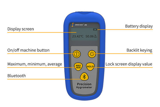 Affichage numérique LCD Bluetooth sans fil, hygromètre de température industrielle, humomètre