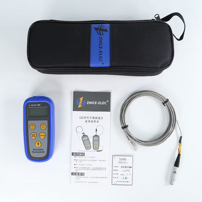 Thermomètre RTD à rétroéclairage LCD à canal unique avec capteur 0.001C Résolution 142*61*28mm