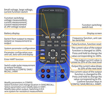 Générateur de signal 0-10V 4-20mA Calibrateur de processus multifonctionnel avec support personnalisé OEM