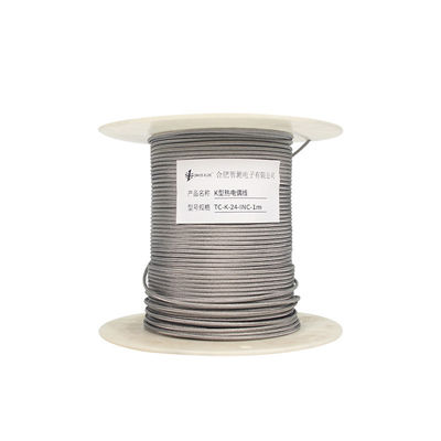 Probe à thermocouple de type K en alliage à noyau unique tressée avec prise pour températures élevées