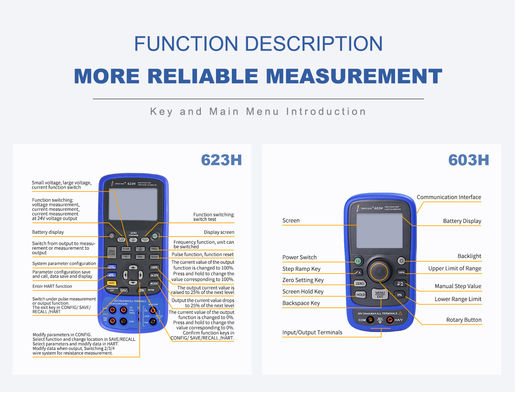 Calibrateur de processus Rtd à résistance multifonctionnelle thermocouple pour le signal de processus de sortie