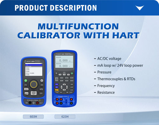 Calibrateur de processus Rtd à résistance multifonctionnelle thermocouple pour le signal de processus de sortie