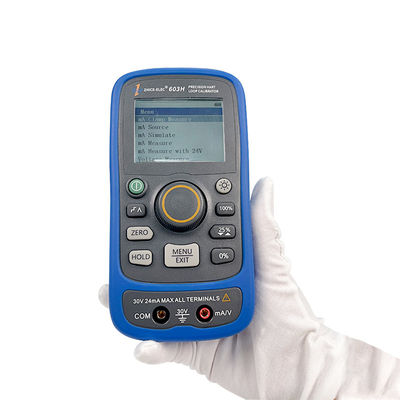 4-20mA 24V de puissance Calibrateur de boucle de calibration de test multifonction portable avec HART