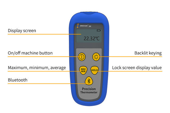 Thermomètre NTC à canal unique avec capteur -40-150C haute précision 0,001C résolution
