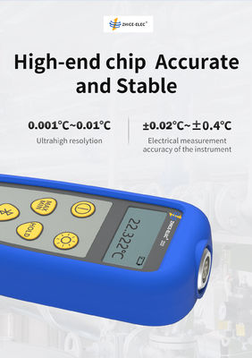 Thermomètre NTC numérique portable à canal unique avec une précision de capteur de 142*61*28 mm