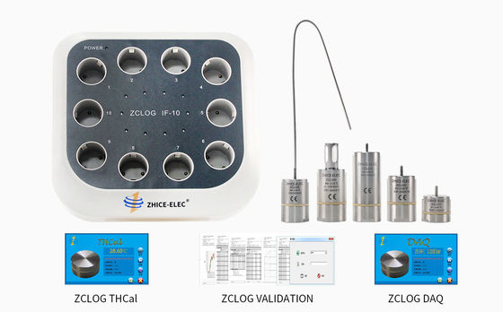 Enregistreur de données de température et de pression sans fil de haute précision Zhice-elec ZC02TPS avec adaptateur