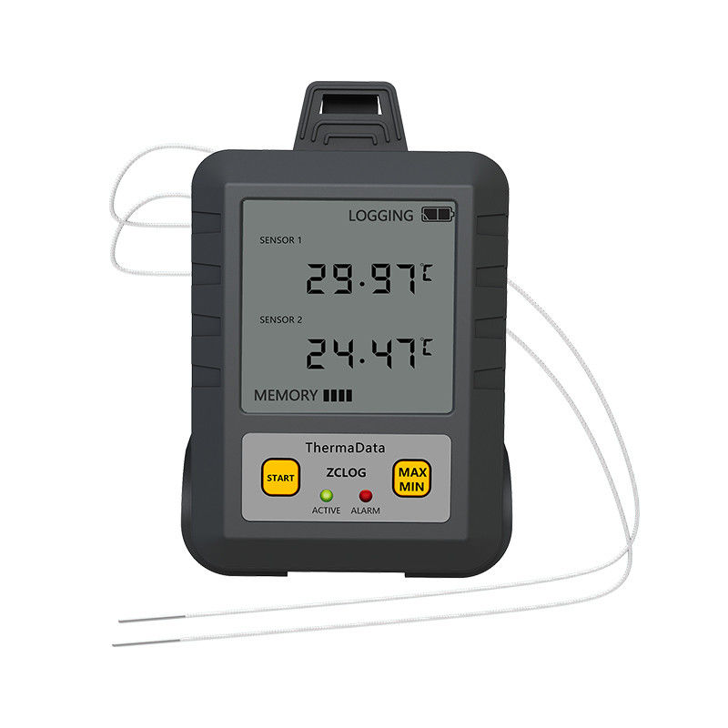 Logiciel de données thermocouple industriel à double canal de type K -100-1372 C degré 97*72*31 mm