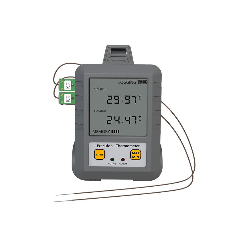 Thermomètre à thermocouple de type K à affichage numérique à 2 canaux de haute précision pour l'industrie