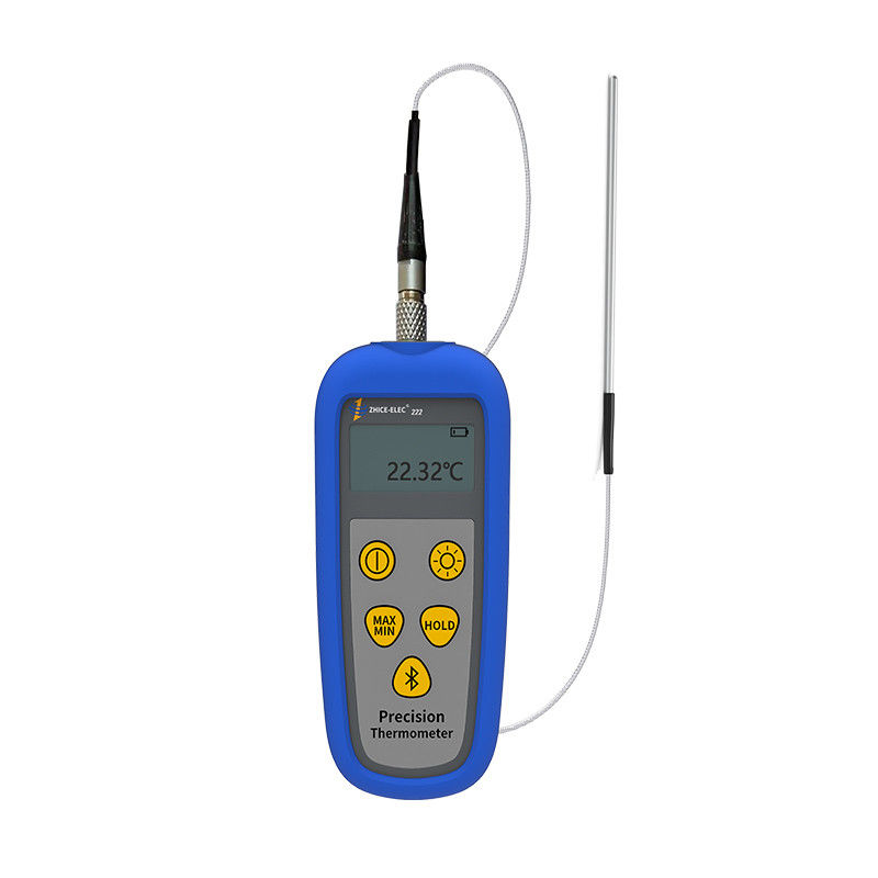 Thermomètre RTD à rétroéclairage LCD à canal unique avec capteur 0.001C Résolution 142*61*28mm