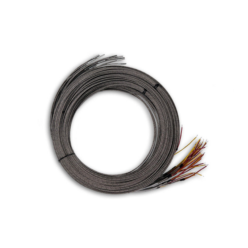 Probe à thermocouple industriel à noyau unique de type K avec tresse et prise en acier inoxydable